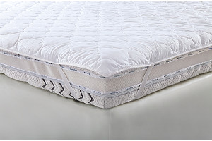 Hinged mattress cover (with angle retainers)