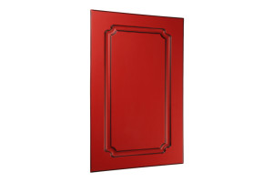 Optimini Red & Black TopMatt - 19 mm painted MDF fronts with Classic style milling 