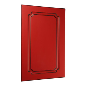 Optimini Red & Black TopMatt - 19 mm painted MDF fronts with Classic style milling 