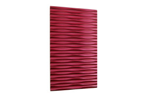 Wave Red Wine High Gloss - Painted MDF fronts 19 mm with milling in Classic style 