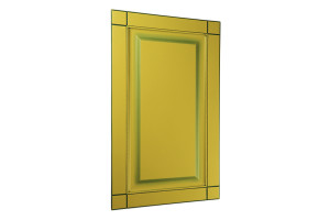 Primer Tortino Yellow & Black TopMatt - Painted MDF fronts 19 mm with milling in Classic style 