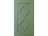 Screen Spros Romb Green TopMatt - Painted facades MDF 19 mm with milling in the style of Modern 
