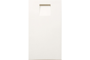 Facade InteR 716 * 396 White mat - Painted facades MDF 19 mm with milling in Modern style