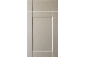 Фасад Экран 716*396 Серый мат -  Крашеные фасады МДФ 19 мм с фрезеровкой в стиле Modern