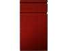 Фасад Integra 716*396 Red mat  -  Крашеные фасады МДФ 19 мм с фрезеровкой в стиле Modern