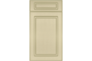 Fronts Straight Classik 716*396 Cream matte - Painted MDF fronts 19 mm with milling in Modern style