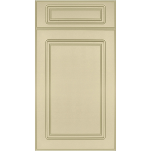 Fronts Straight Classik 716*396 Cream matte - Painted MDF fronts 19 mm with milling in Modern style