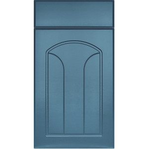 Facade Livia 716 * 396 Blue matte - Painted facades MDF 19 mm with milling in the Modern style