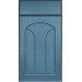 Facade Livia 716 * 396 Blue matte - Painted facades MDF 19 mm with milling in the Modern style