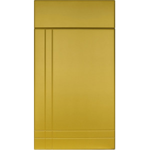 Facade Crezet 716 * 396 Golden matt - Painted facades MDF 19 mm with milling in the Modern style