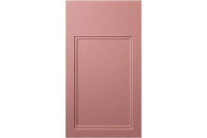 Фасад Прямой 2B 716*396 Розовый матовый - Крашеные фасады МДФ 19 мм  со стандартными видами фрезерования 