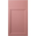 Facade Straight 2B 716*396 Pink matte - Painted MDF fronts 19 mm  with standard types of milling