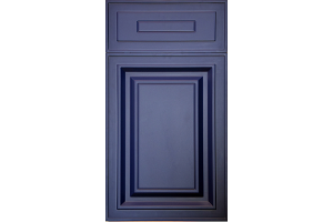 Фасад Бавария 716*396 Best Blue Mat -  Крашеные фасады МДФ 19 мм с фрезеровкой в стиле Modern