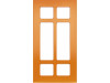 Фасад Прямой + Крест 716*396 Оранж матовый - Крашеные фасады МДФ 19 мм  со стандартными видами фрезерования 