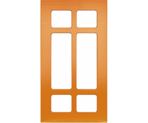 Фасад Прямий + Хрест 716*396 Оранж матовий  зі стандартними видами фрезерування