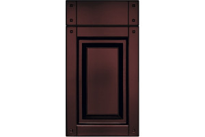 Facade Straight Bavaria 4K 716*396 Burgundy matte - Painted facades MDF 19 mm  with standard types of milling
