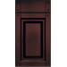 Facade Straight Bavaria 4K 716*396 Burgundy matte - Painted facades MDF 19 mm  with standard types of milling