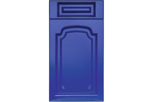 Фасад Баварія Антик 716*396 Синій матовий - Крашені фасади МДФ 19 мм  зі стандартними видами фрезерування