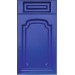 Facade Bavaria Antique 716 * 396 Blue matte - Painted facades MDF 19 mm  with standard types of milling