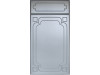 Facade Fantasy 716*396 Gray matt - Painted facades MDF 19 mm  with standard types of milling