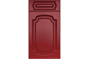 Facade of Bavaria Antique 716 * 396 Red opaque - Painted facades of MDF of 19 mm  with standard types of milling