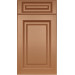 Facade Straight Bavaria 716*396 Bronze matt - Painted facades MDF 19 mm  with standard types of milling