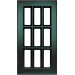 Facade Direct Bavaria Show-window + Cross 716 * 396 Anthracite-painted MDF facades of 19 mm with standard types of milling from the Bavaria series