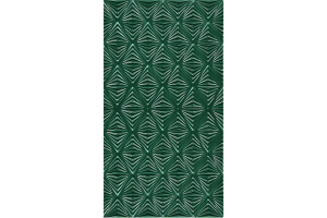 Facade 3D milling art 1331 716*396 Green gloss - Painted facades MDF 19 mm with milling in Modern style