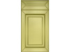 Фасад Прямой Line 45 Бавария  716*396 Золотой Матовый - Крашеные фасады МДФ 19 мм  со стандартными видами фрезерования 