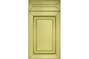 Facade Straight Line 45 Bavaria 716*396 Gold Matt - Painted fronts MDF 19 mm  with standard types of milling