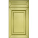 Facade Straight Line 45 Bavaria 716*396 Gold Matt - Painted fronts MDF 19 mm  with standard types of milling