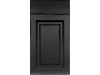 Фасад Прямой Эксклюзив Бавария 716*396 Black Mat  - Крашеные фасады МДФ 19 мм  со стандартными видами фрезерования 