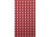 Фасад 3D Piramida 716*396 Красный глянец - Крашеные фасады МДФ 19 мм  со стандартными видами фрезерования из серии 3D
