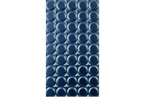 Фасад 3D Коло 716*396 Синій глянець - Крашені фасади МДФ 19 мм зі стандартними видами фрезерування із серії 3D