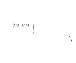 Screen Gray 55 - Painted MDF fronts 19 mm with milling in the style of Neo Classik 