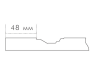 Positano 48 Cash & Silver Top Matt  - Крашеные фасады МДФ 19 мм с фрезеровкой в стиле Neo Classik 