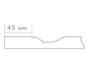 PrimeRino 45 Cash Top Matt - 19 mm painted MDF fronts with Neo Classik style milling 