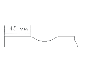 Denver 45  White & Beige Top Matt