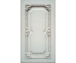 Фасад Orion  Art AD 4114 ФГ 716*396 Структура белая & Патина серебро    