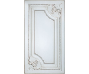 Фасад  Panamera Art AD 4115 ФГ 716*396 Білий мат & Broun 