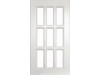 Facade Reshetka Art Bv 7118 FG 716 * 396 White matt MDF film facades with milling in the Bavarian style