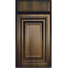 Facade Kant Bv 7127 FG 716 * 396 Dark walnut Film MDF facades with milling in the Bavarian style