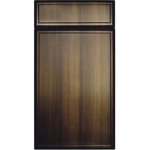 Facade Cantris ST 1019 FG 716 * 396 Walnut Dark MDF foil facades with milling in Stand Art style