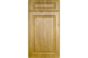 Straight facade ST 1030 FG 716 * 396 Oak Classic MDF foil facades with milling in Stand Art style
