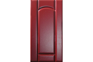 Facade Arc + Line2 FG 716 * 396 16 mm Bordeaux Mat - 19 mm MDF film facades with milling in Classic style