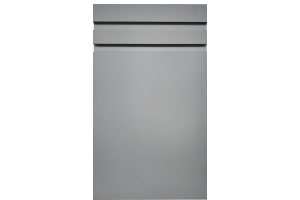 Фасад Integra doubl Art Int 2206 ФГ 716*396 Серый & Top Mat -  Пленочные  фасады МДФ 19 мм с гладкой фрезеровкой в стиле Integra 