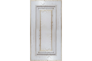 Фасад PriMol Art IN22 3558 ФГ 716*396 White & Gold  - Пленочные  фасады МДФ 22 мм с фрезеровкой в стиле Neo Classic 