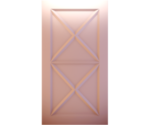 Фасад Прямой со Шпросами V арт M 9004 ФГ 716*396 Сереневая структура матовая 