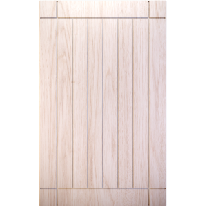 Facade ReshOtka art M 9009 FG 716 * 396 Bleached oak 19 mm MDF film facades with smooth milling in Modern style