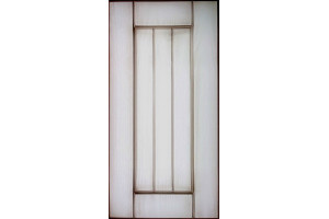Facade SCREEN + GRILLE ART P-113 FG 716 * 396 White structure & Brown 